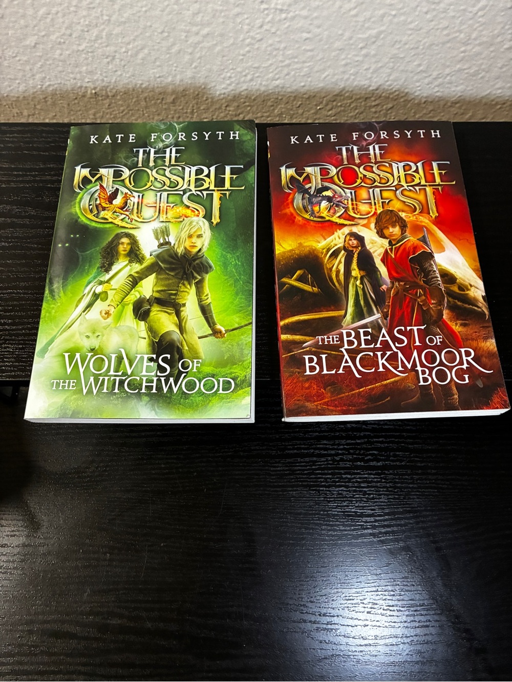 Set of 2 Kate Forsyth Wolves of the Witchwood The Impossible Quest Paperbacks